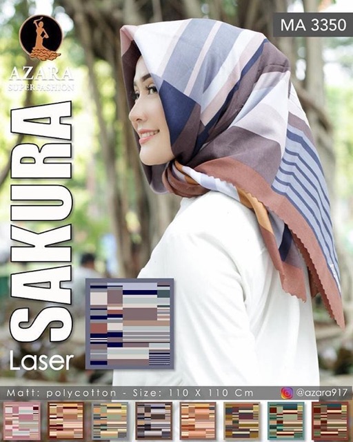 SAKURA SQUARE RANDOM MOTIF DAN WARNA