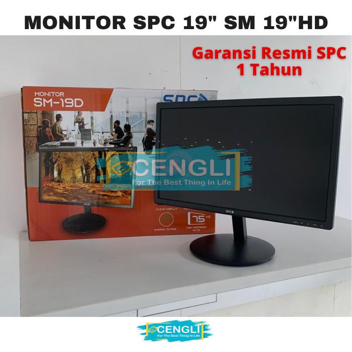 MONITOR GAMING LED 19" 19 inch SPC bergaransi Termurah hdmi & VGA