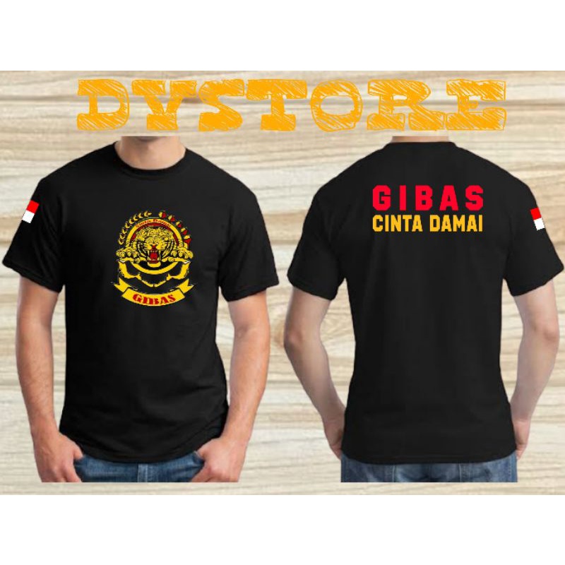 Kaos Gibas Cinta Damai//Kaos Ormas Gibas//Atribut Gibas//Kaos Gibas Terbaru//Kaos Keren Murah Berkua