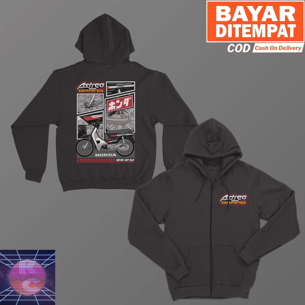 JAKET ZIPPER HONDA ASTREA GRAND COSMIC BIG SIZE JUMBO JAKET ASTREA PRIA WANITA
