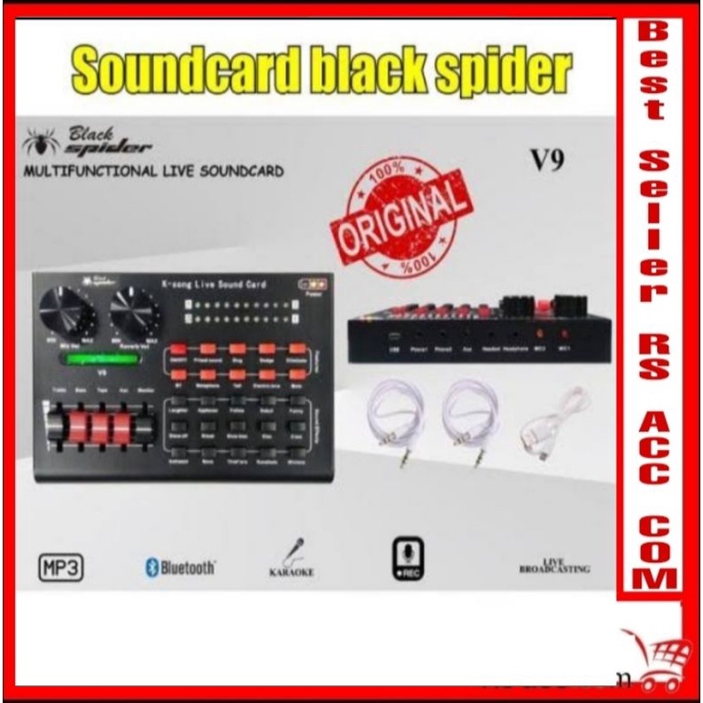 soundcard V9 black spider (original)