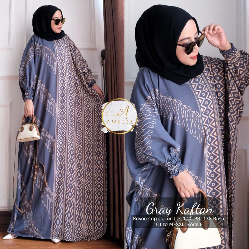 GRAY KAFTAN BY AMELIA