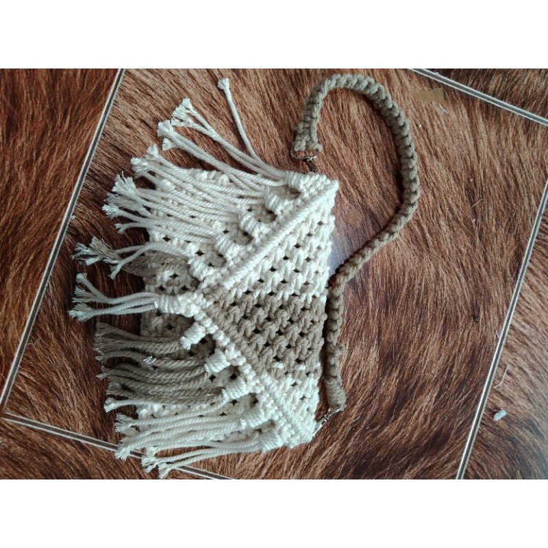 READY STOK) macrame clutch