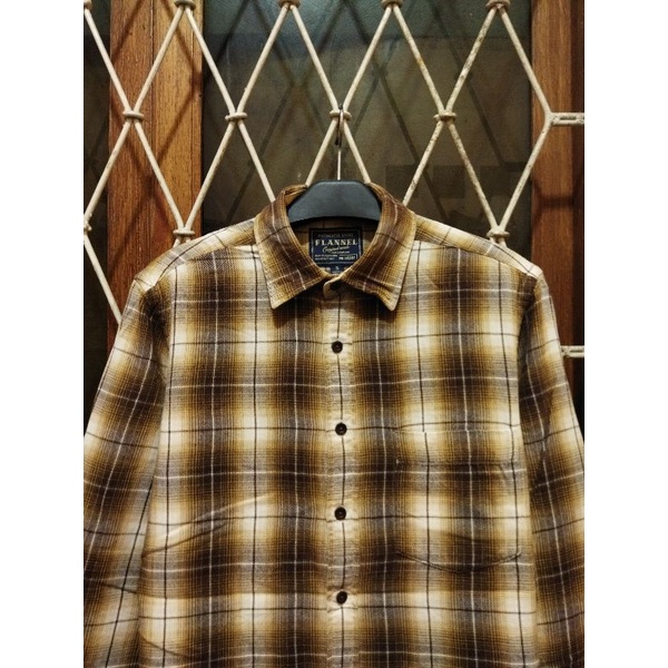 kemeja soft flannel uniqlo second original S kemeja flanel kasual pria murah terlaris