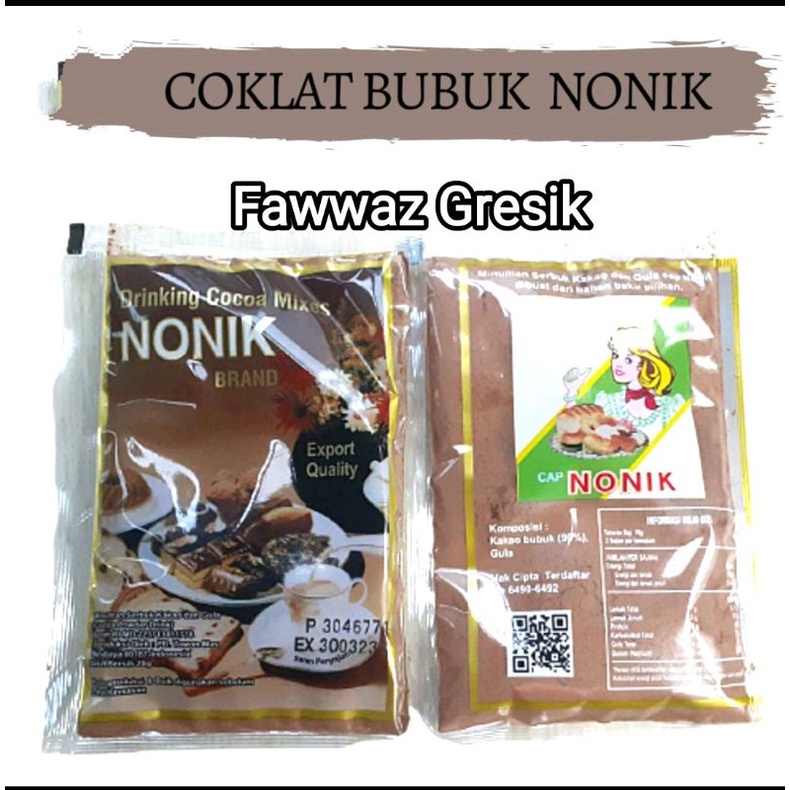 Coklat Bubuk Nonik 20 gr / Kakao Bubuk Nonik 20gr / Cocoa Powder