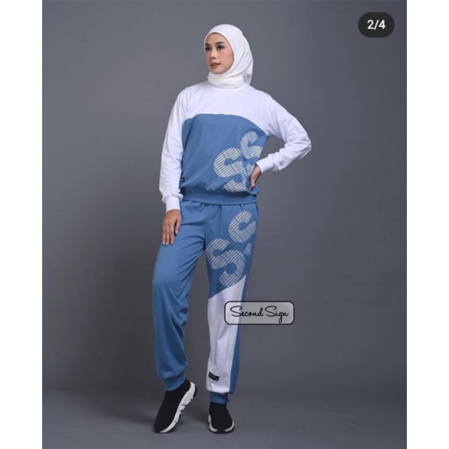 Set Celana Wanita Terbaru / Setcel Olga / One set Combed