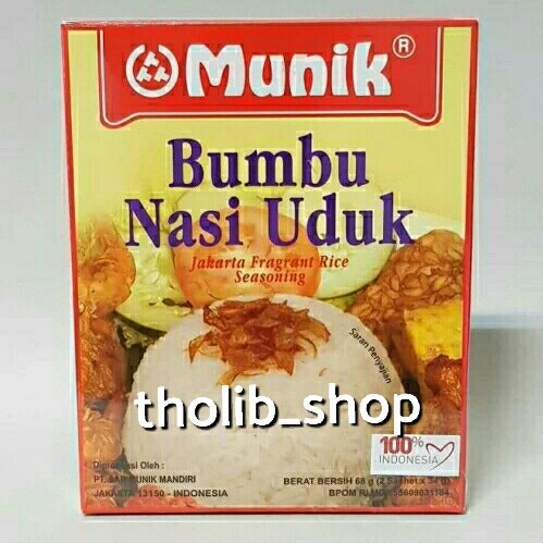 

Munik bumbu nasi uduk 68 gr box