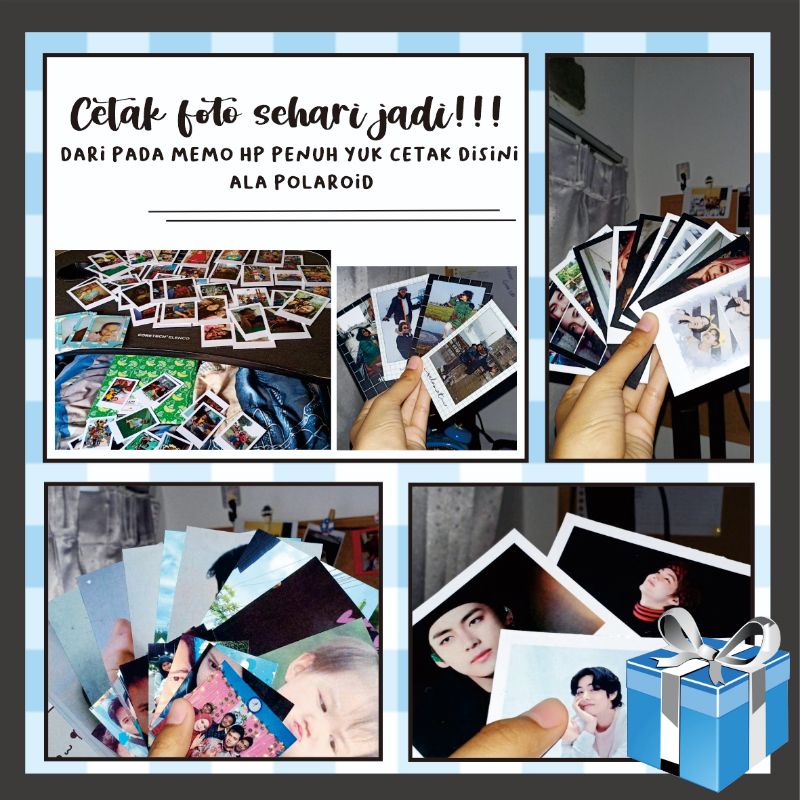 

Polaroid polos/Polaroid pastel. Anti air! Sehari jadi!!!