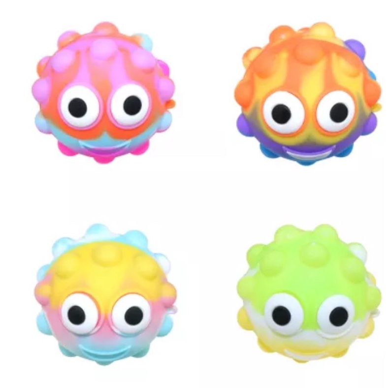 Mainan anak POP IT fidget push RAINBOW bahan lentur tebal TERMURAH-4