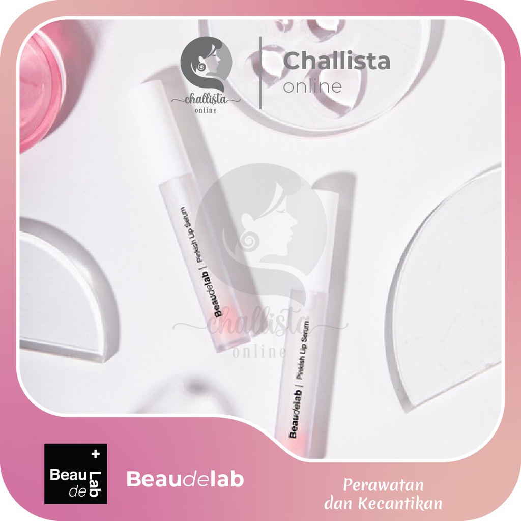 Pinkish Lip serum Beaudelab bening lip gloss lip balm brightening lips perawatan memutihkan bibir