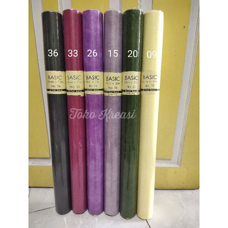 (Per Meter) Kertas tissue / tissue paper / bouquet paper / kertas bouquet / kertas pom pom