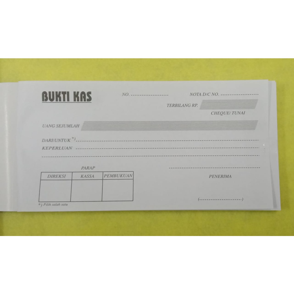 Buku Bukti Kas Kiky 100 Lembar