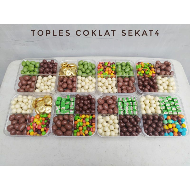 

Coklat Toples sekat 4 B