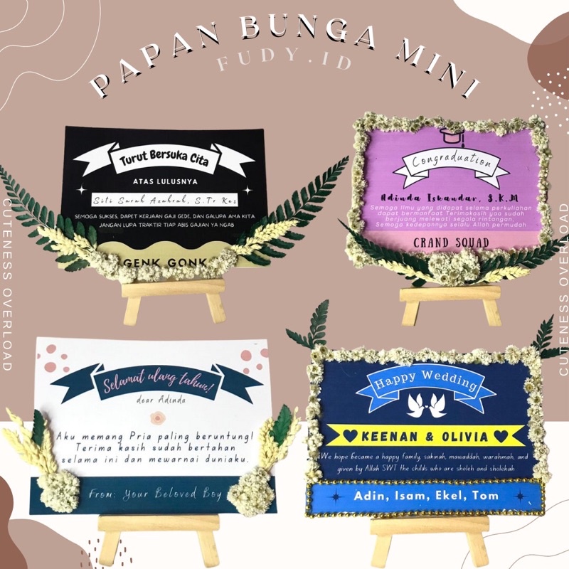 

Hadiah Kado Wisuda • Papan Bunga Mini • Kado Unik • Kado lucu • Gift Graduation,Ulang tahun,Sempro,dll