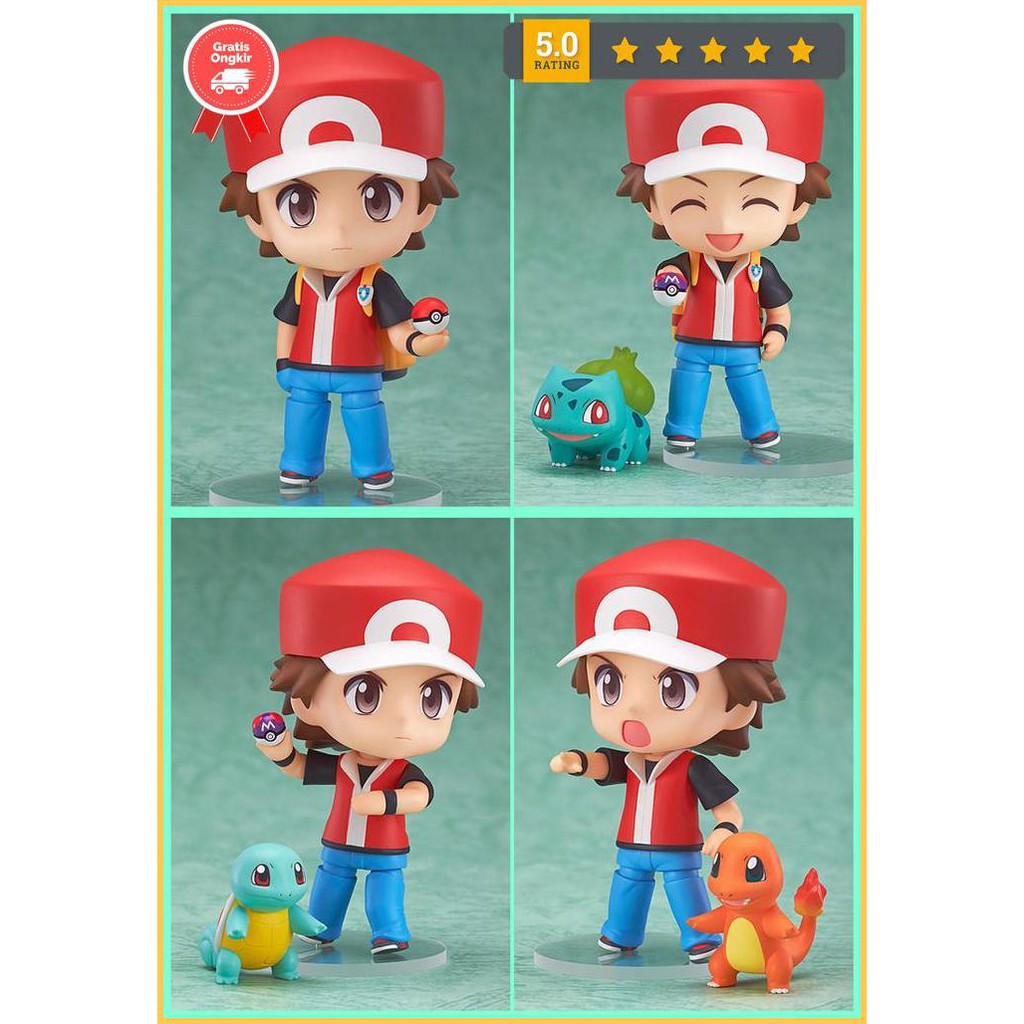 Pokemon Figure Charmander Figure Squirlte Figure Bulbasaur Figure Red Promo