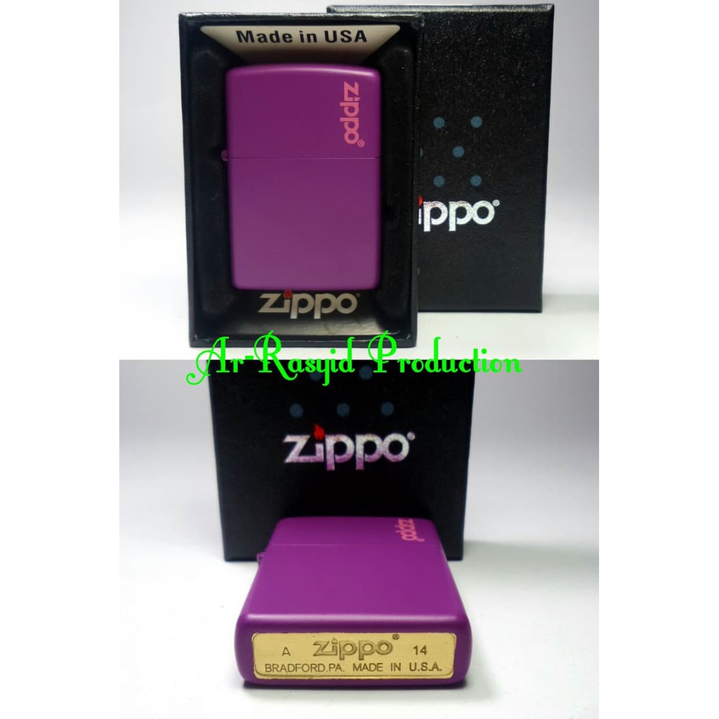 Korek Api Zippo Meat / Kw Super/ Super Copy Berdenting Ungu/Purple