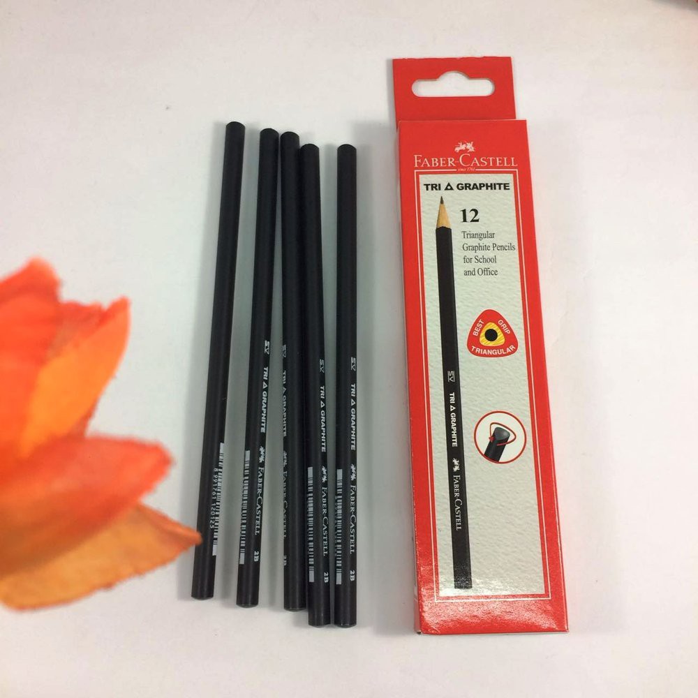 

Faber-Castell Pensil Tri Graphite 2B Isi 12 Pcs