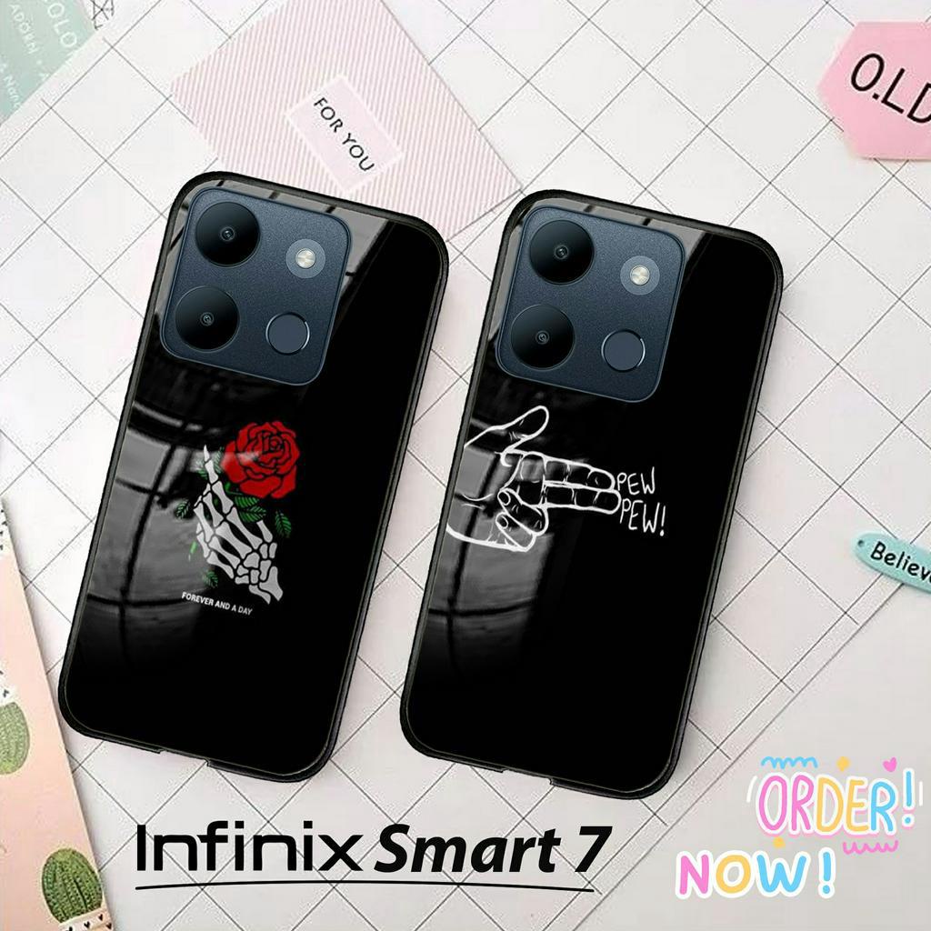 Softcase INFINIX SMART 7 - Softcase Glass Infinix Smart 7 [514] - casing infinix smart 7 - Case Infinix Smart 7 Terbaru - kesing infinix smart 7 lucu - Case Karakter - Case Tali - Kesing Handphone -Pelindung HP - Sarung HP - Kesing HP - infinix smart 7