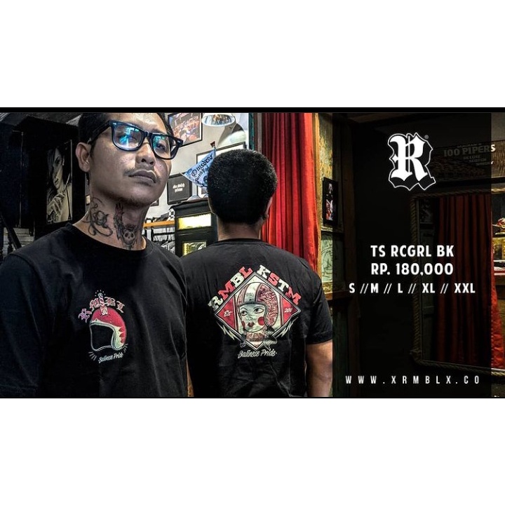 BAJU KAOS BALI RUMBLE ORIGINAL TS RCGRL BK
