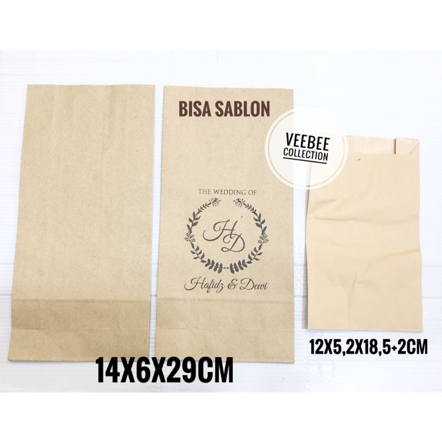 

Kantong kertas snack pendek/ paperbag/ snack paperbag/ kantong kertas