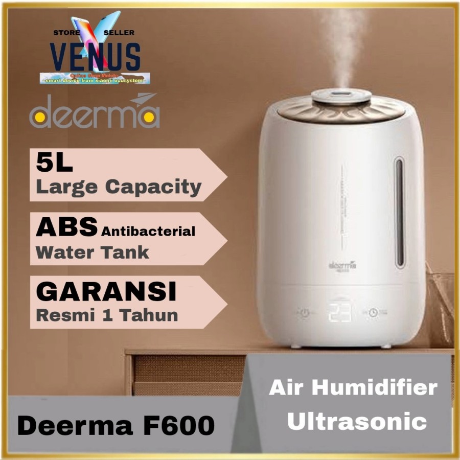 Deerma Air Humidifier Ultrasonic Large Capacity 5L - F600