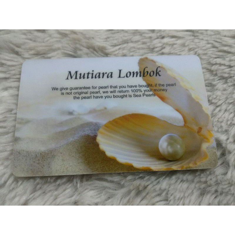 Sertepikat Mutiara Air Tawar Lombok Sertepikat Mutiara Air Laut Lombok