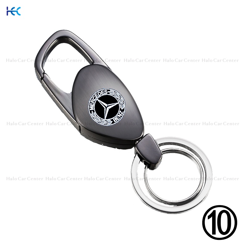 【Ready Stock】Alloy Metal Logo Motorcycle Keychain Car keychain SET for Benz