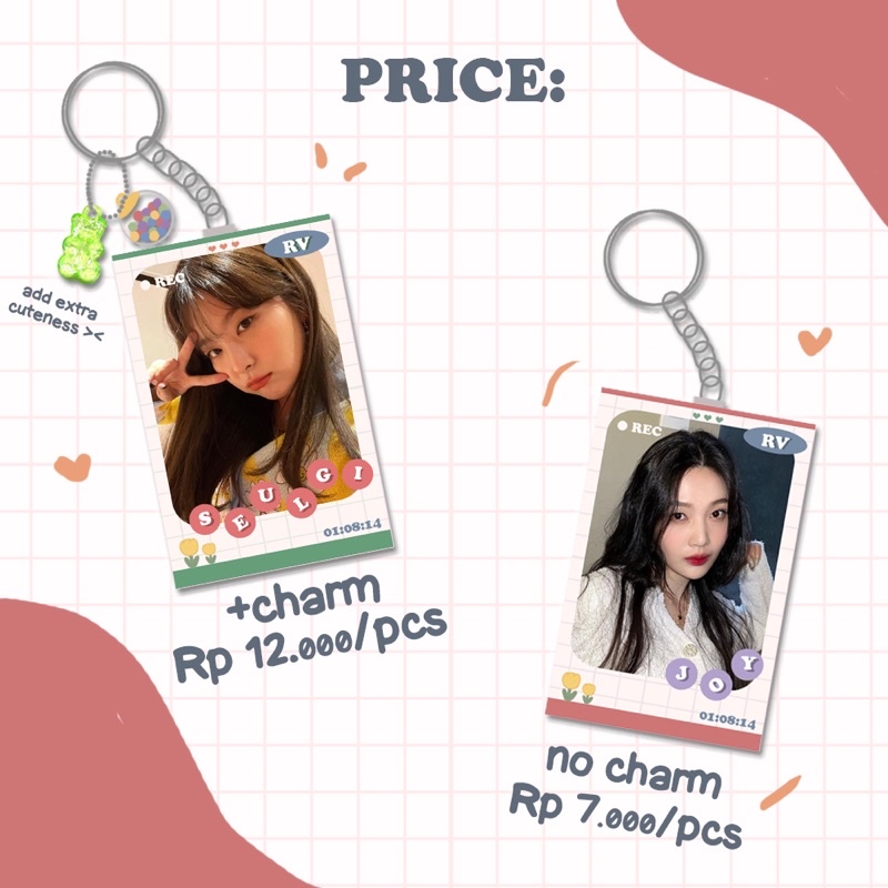 RED VELVET KEYRING VOL.2 KEYCHAIN GANTUNGAN KUNCI REVELUV