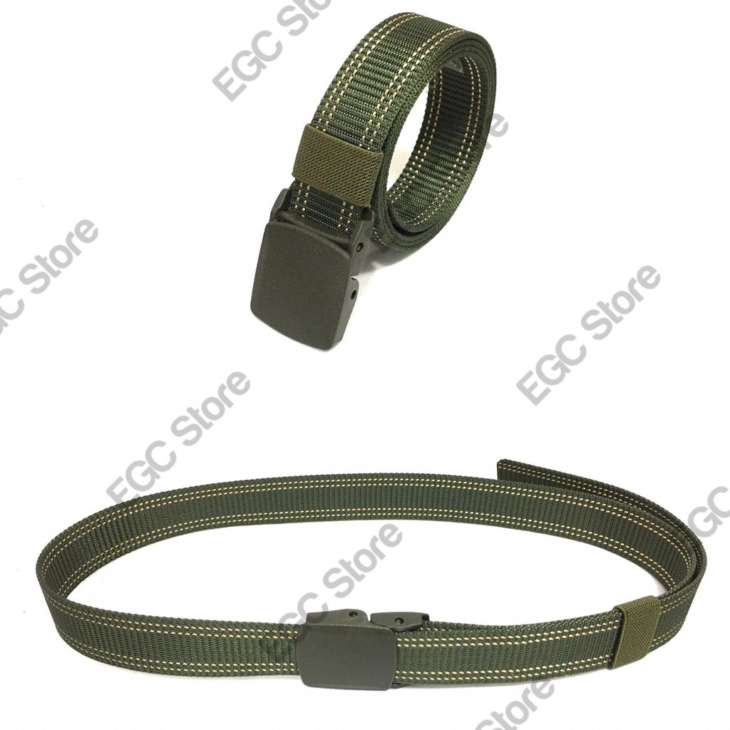 TALI PINGGANG PRIA NYLON CANVAS TACTICAL ARMY SABUK ANTI DETECTOR - MC-NLD