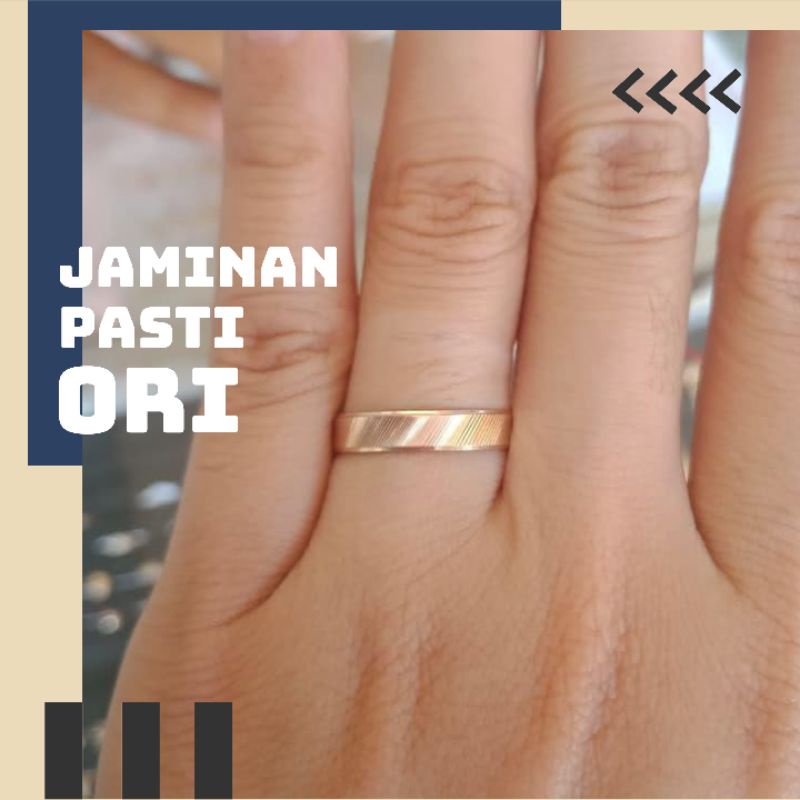 Cincin Emas Sisik Naga Pria Wanita Cincin Emas Ready Cincin Kawin