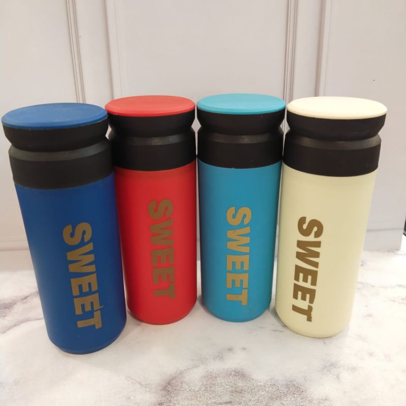 BOTOL MINUM KACA SWEET UK.500ml//BOTOL MINUM UNIK