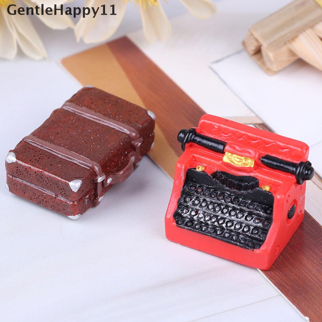 Gentlehappy Miniatur Furnitur Rumah Boneka Diy Gaya Retro