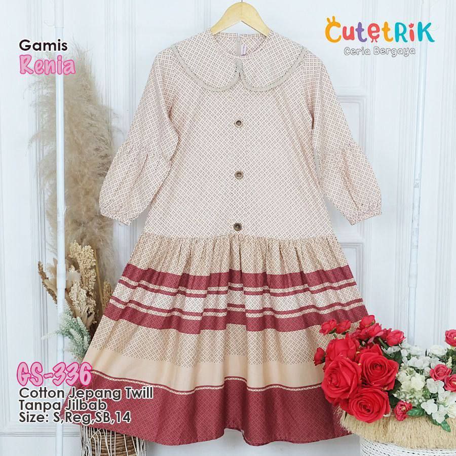 Baju Anak Perempuan Gamis Renia by CUTETRIK