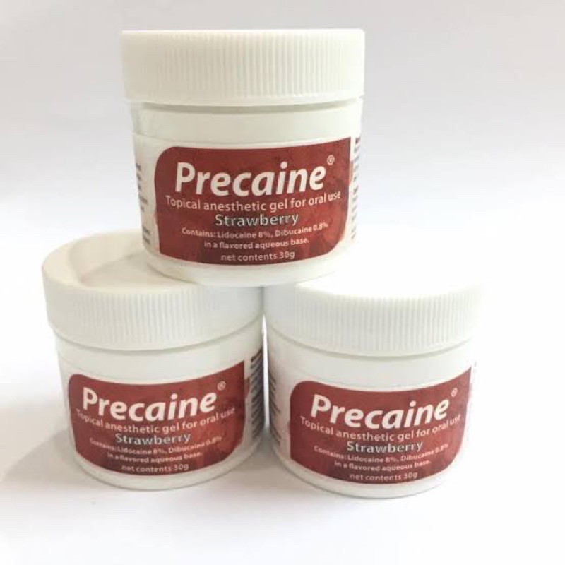 Precaine precain topical gel anesthetic anestesi topikal dental