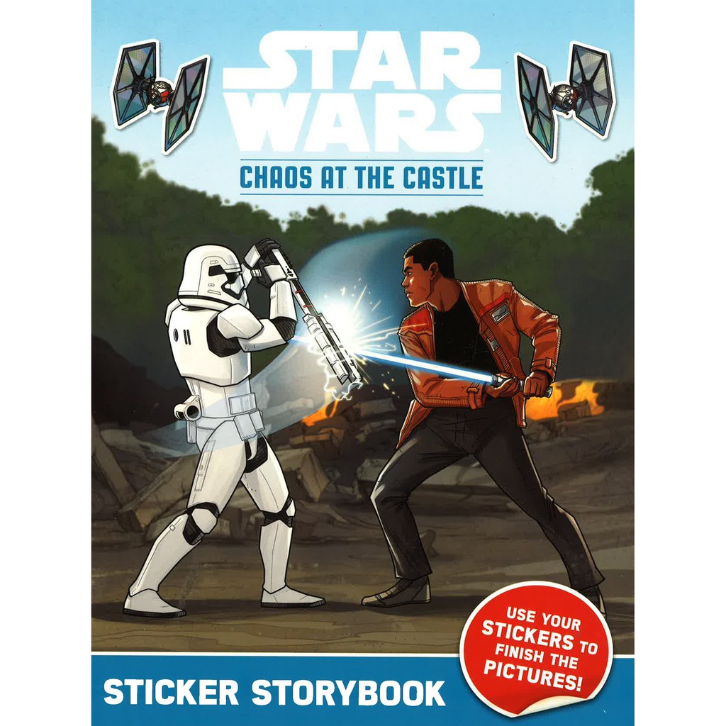 

Buku Stiker Star Wars Chaos at The Castle Sticker Storybook Sticker Book Limited Edition Impor