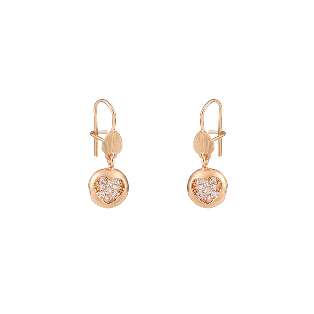 ♥️MOYA0158✨Anting Korea Titanium Mewah Rose Gold Anting Tusuk Juntai Aksesoris Wanita Murah D137