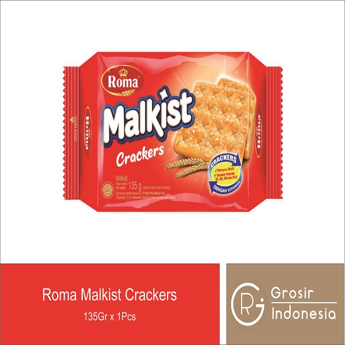 

Roma Malkist Crackers Merah 135gr