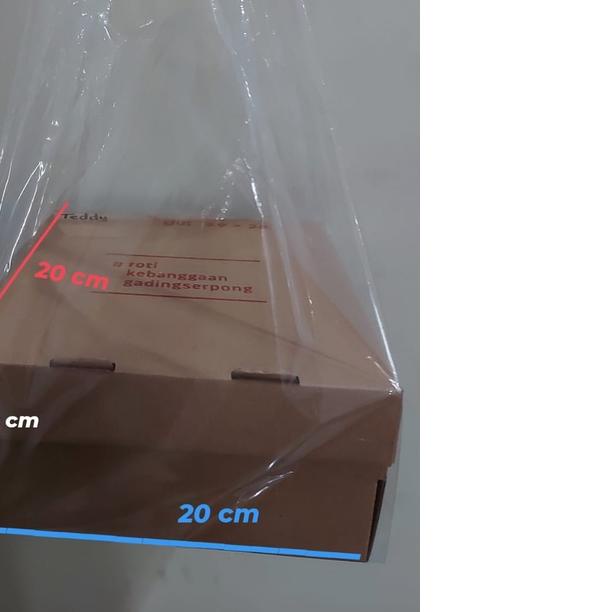 

KRESEK PE bening uk 23 untuk box 20 x 20 ( pabrik langsung)