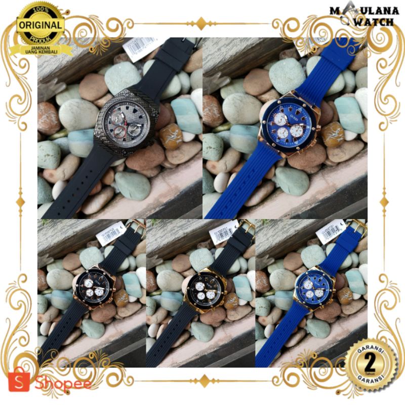 JAM TANGAN PRIA WANITA | RANTAI | KULIT | KARET | MURAH | PRIA GUESS W1048G2 GW00571G1 GW0057G2 GW00