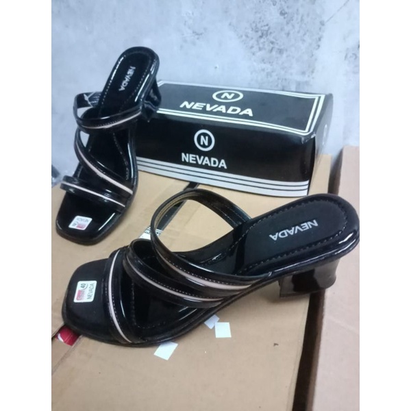Sandal High Heels NEVADA Wanita Sandal Hak 5cm