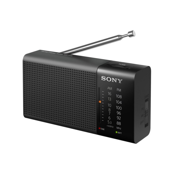 Radio Portable / Pocket Radio Sony ICF-P36 - Hitam Radio Sony ICF- P36