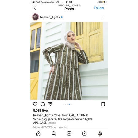 HL Tunik Dark Forest Calla size L