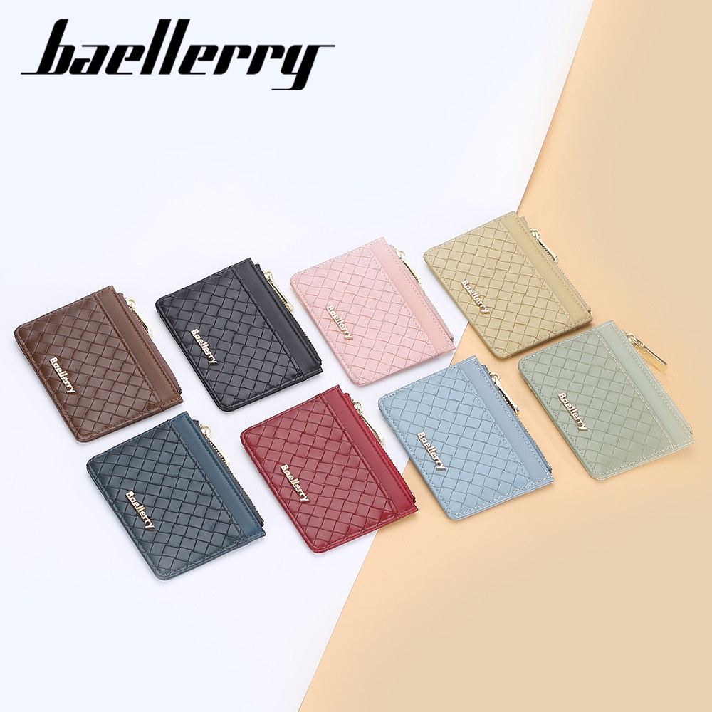 BAELLERRY NR090 Dompet Kartu Wanita Bahan Kulit PU Leather Premium WATCHKITE WKOS