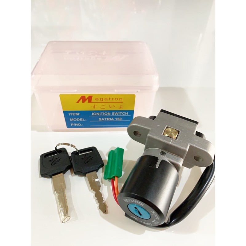(1set) konci kontak motor kunci pengaman motor keyset assy SUZUKI SATRIA FU depan belakang jok