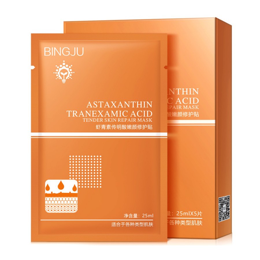 BJAX bingju astaxanthin anti oxidant face sheet mask masker wajah keca