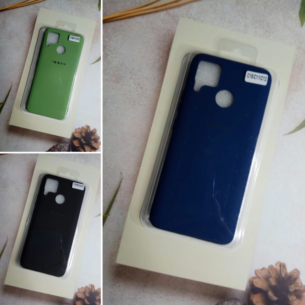 Casing Oppo C15/C11/C12 Ori Silikon Macaron / Dove Candy / Silicone Macaroon Soft Case by WEIKA COD