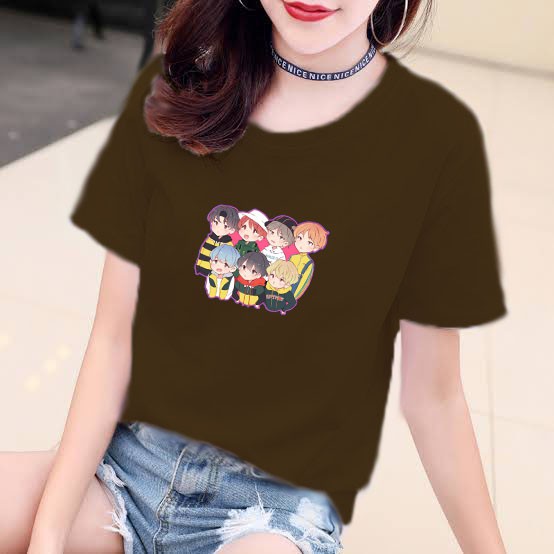 YOURSTYLE1119 -KAOS KARAKTER ANIME BAJU KAOS WANITA DISTRO UNISEX OVERSIZE JUMBO CASUAL KEKINIAN