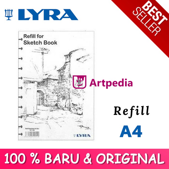 

NEW PRODUCT!! LYRA SKETCHBOOK REFILL A4 ISI 30 LEMBAR - SKETCH BOOK