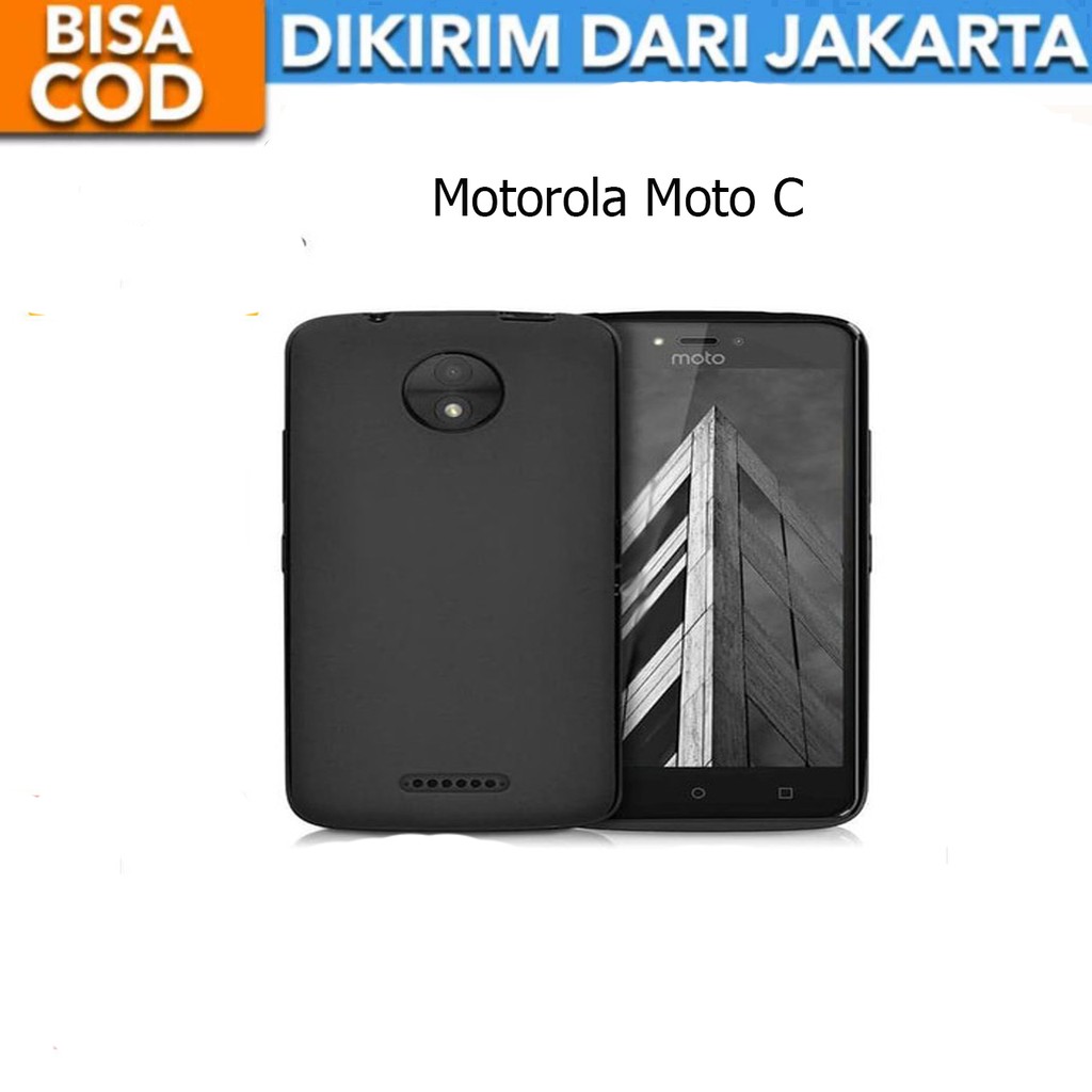 Darknight Motorola Moto C | Slim Case Black Matte Softcase Premium Baby Skin - Hitam