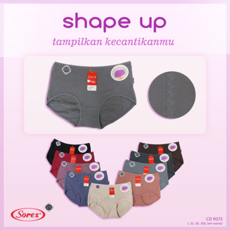 Sorex celana dalam wanita Shape Up  (L-XXXL)art 9075